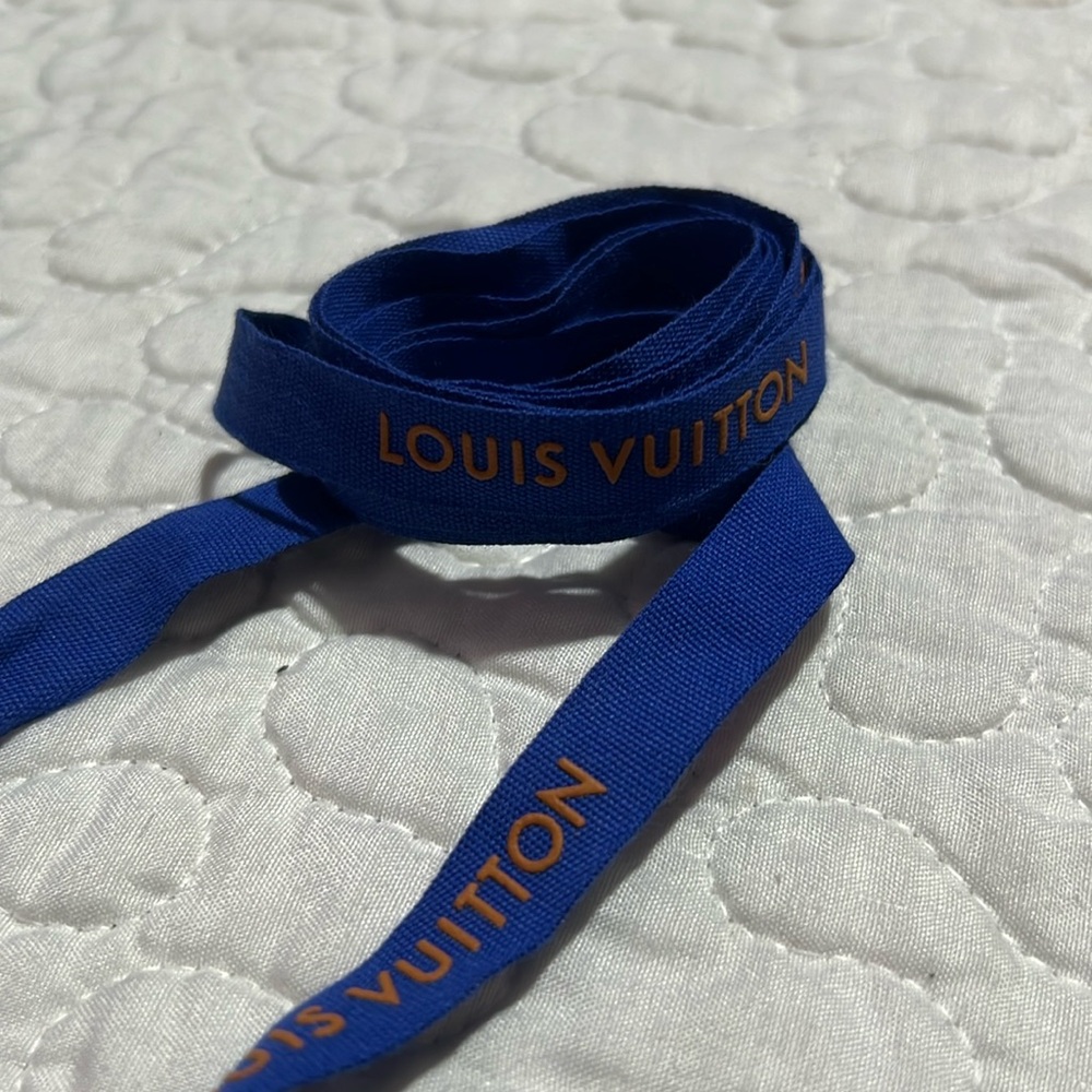 Louis Vuitton Embossed Ribbon Orange Blue
